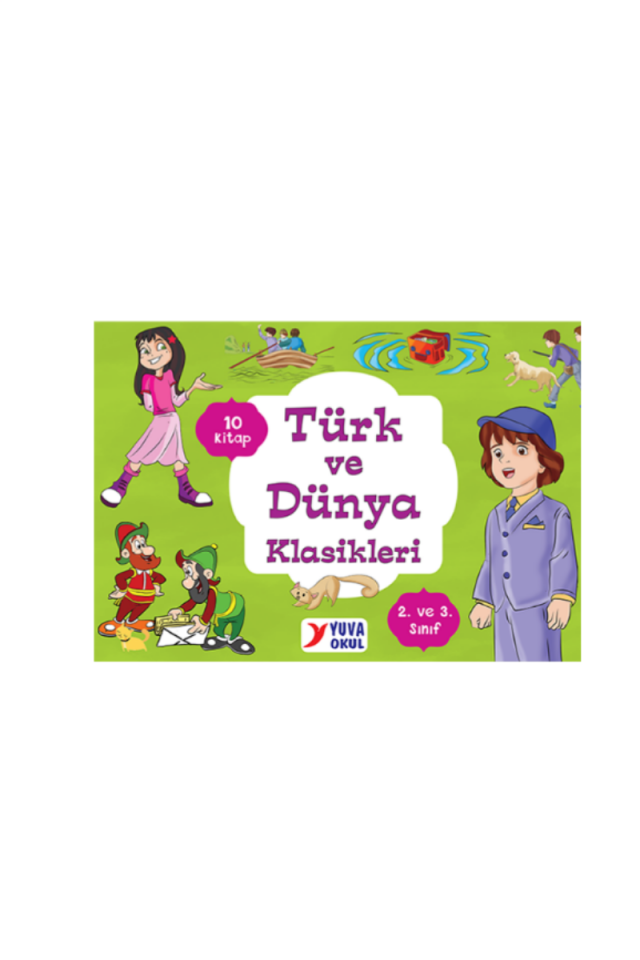 Yuva Okul 2. ve 3. Sınıf Türk ve Dünya Klasikleri 10 Kitap