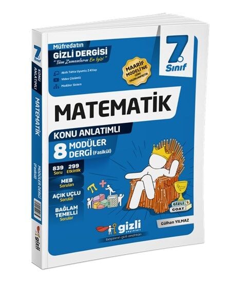 Gizli Yayınları 7. Sınıf Matematik Konu Anlatımlı Modüler Dergi Fasikül