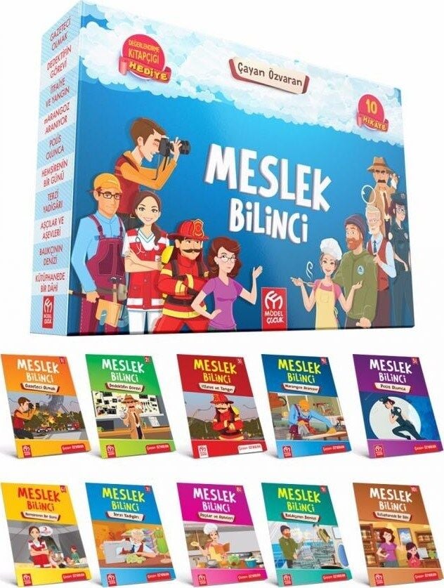 Model Çocuk 2 li Hikaye Seti (Meslek Bilinci + Nesli Tükenen Hayvanlar - 20 Hikaye Kitabı )