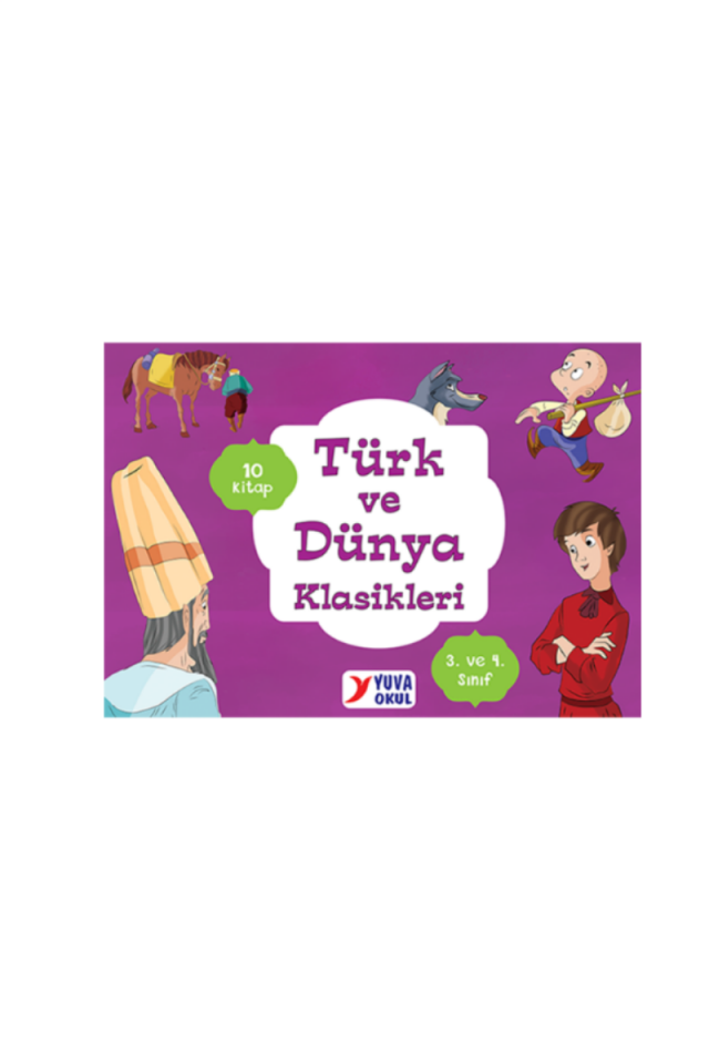 Yuva Okul 3. ve 4. Sınıf Türk ve Dünya Klasikleri 10 Kitap