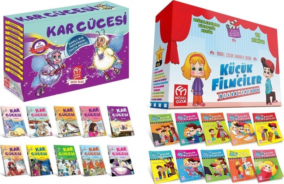 Model Çocuk 2 li Hikaye Seti (Kar Cücesi + Küçük Filmciler - 20 Hikaye Kitabı )