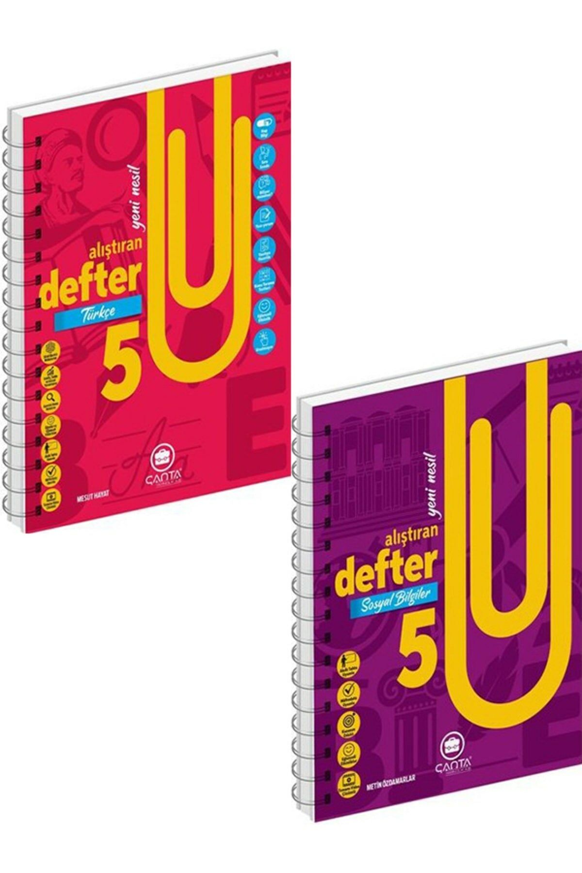 Çanta 5.sınıf Türkçe Sosyal Bilgiler Alıştıran Defter 2023