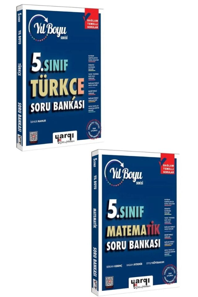 Yargı Yayınları 5. Sınıf Türkçe Matematik Soru Bankası Seti