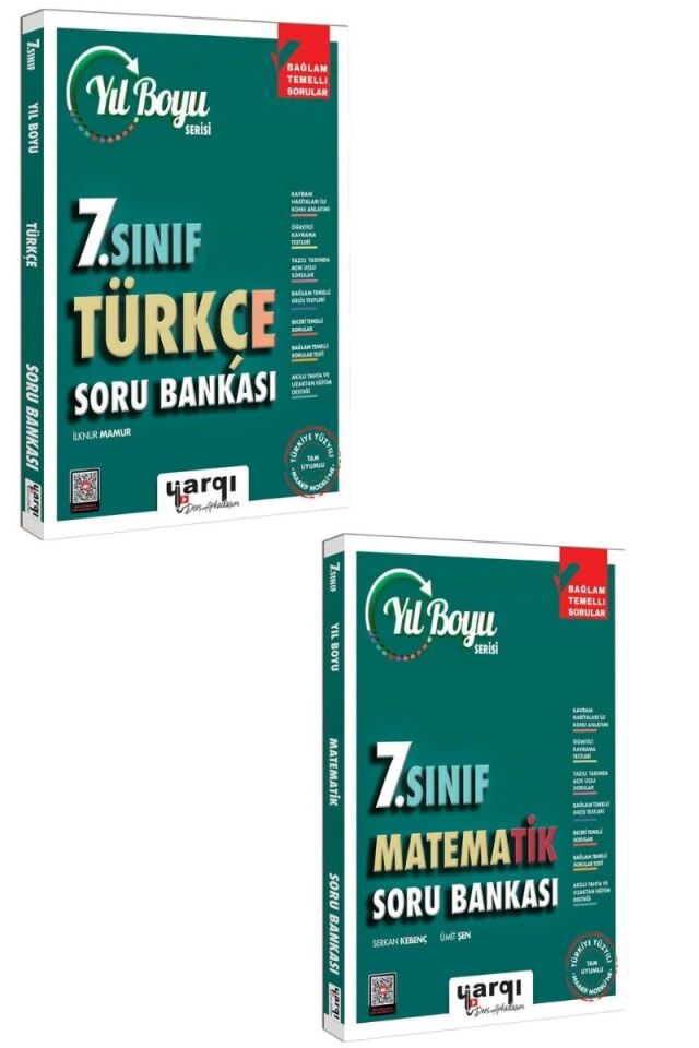 Yargı Yayınları 7. Sınıf Türkçe Matematik Soru Bankası Seti