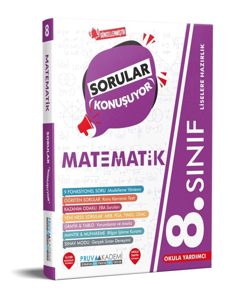 Pruva Akademi 8. Sınıf Matematik Sorular Konuşuyor