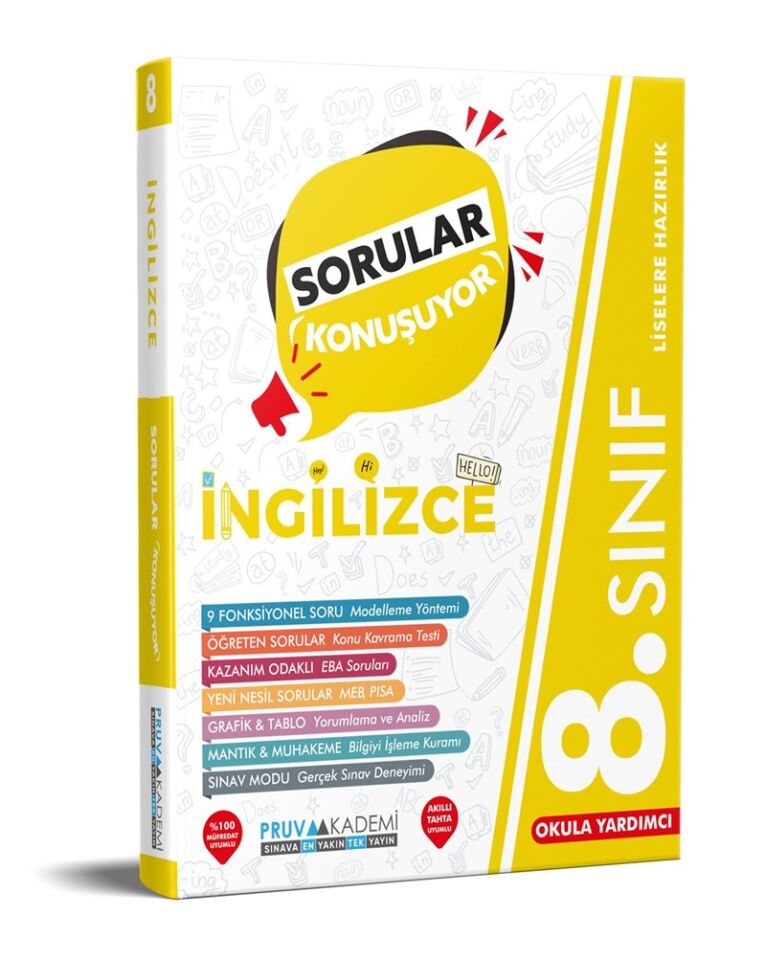 Pruva Akademi 8. Sınıf İngilizce Sorular Konuşuyor