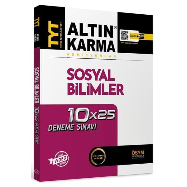 Altın Karma Yayınları TYT Sosyal Bilimler  Deneme Sınavı
