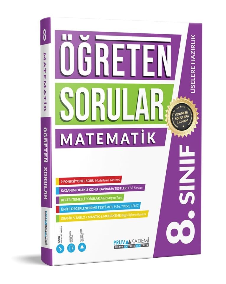Pruva Akademi 8. Sınıf Matematik Öğreten Sorular