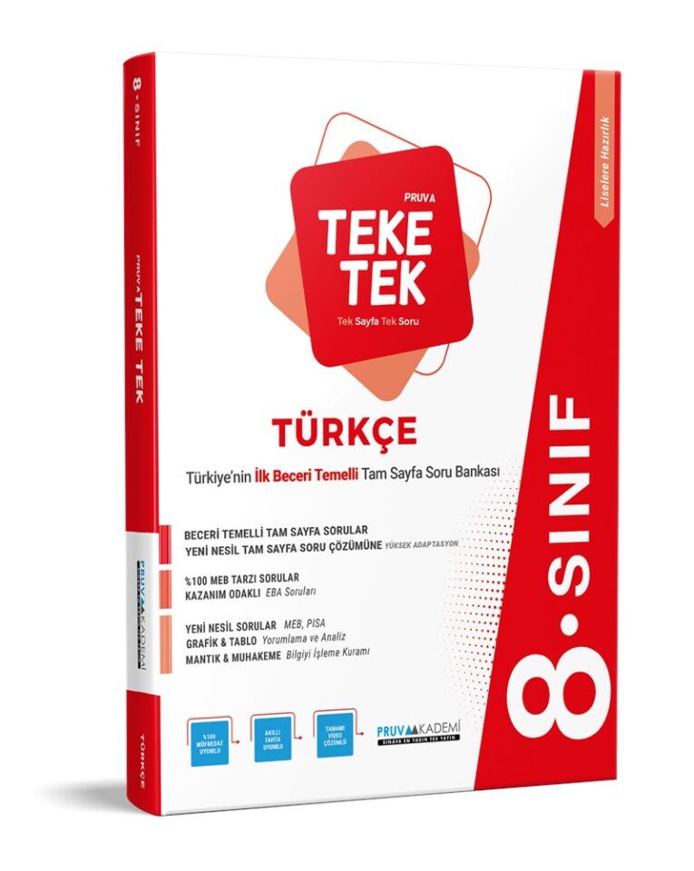 Pruva Akademi 8. Sınıf Türkçe Teke Tek