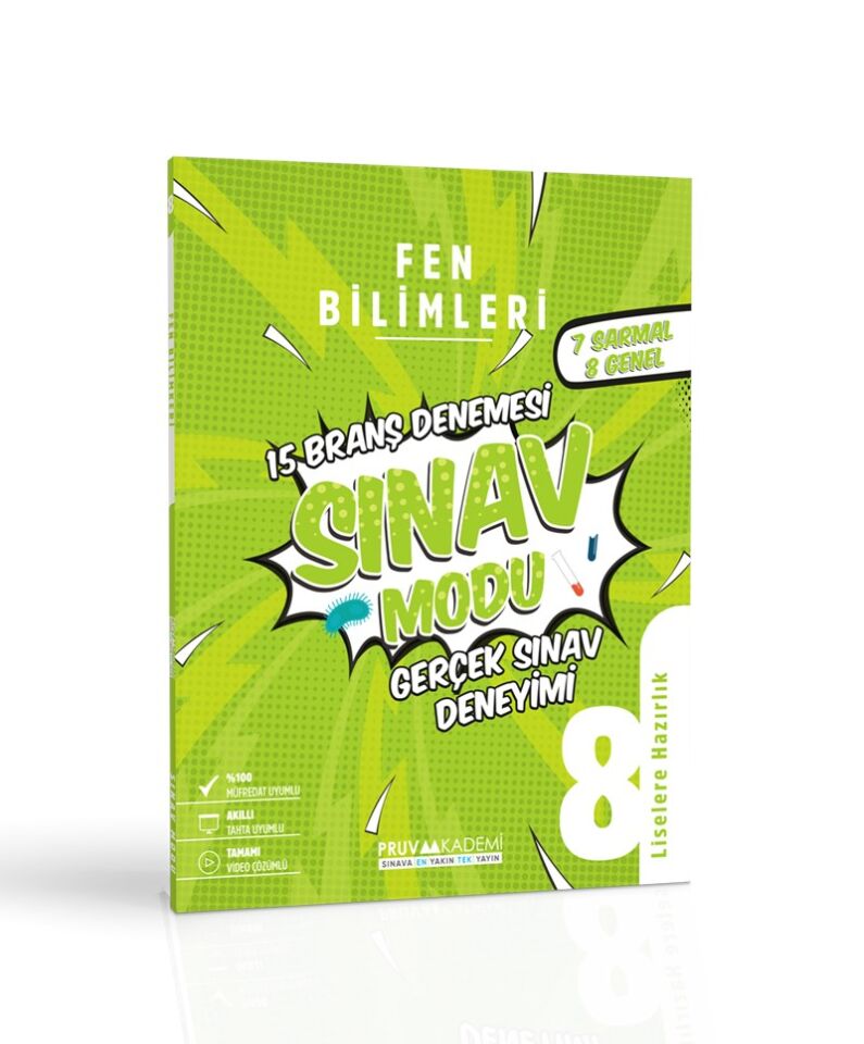 Pruva Akademi 8. Sınıf Fen Bilimleri Sınav Modu Deneme