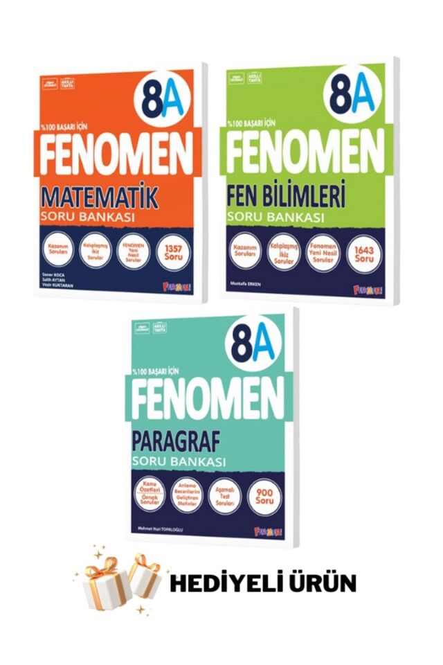 FENOMEN 8.SINIF LGS MATEMATİK A-FEN BİLİMLERİ A-PARAGRAF A SORU BANKASI