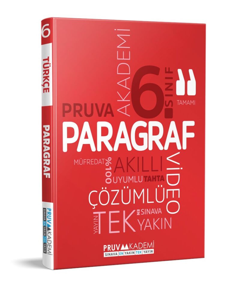 Pruva Akademi 6. Sınıf Paragraf Soru Bankası