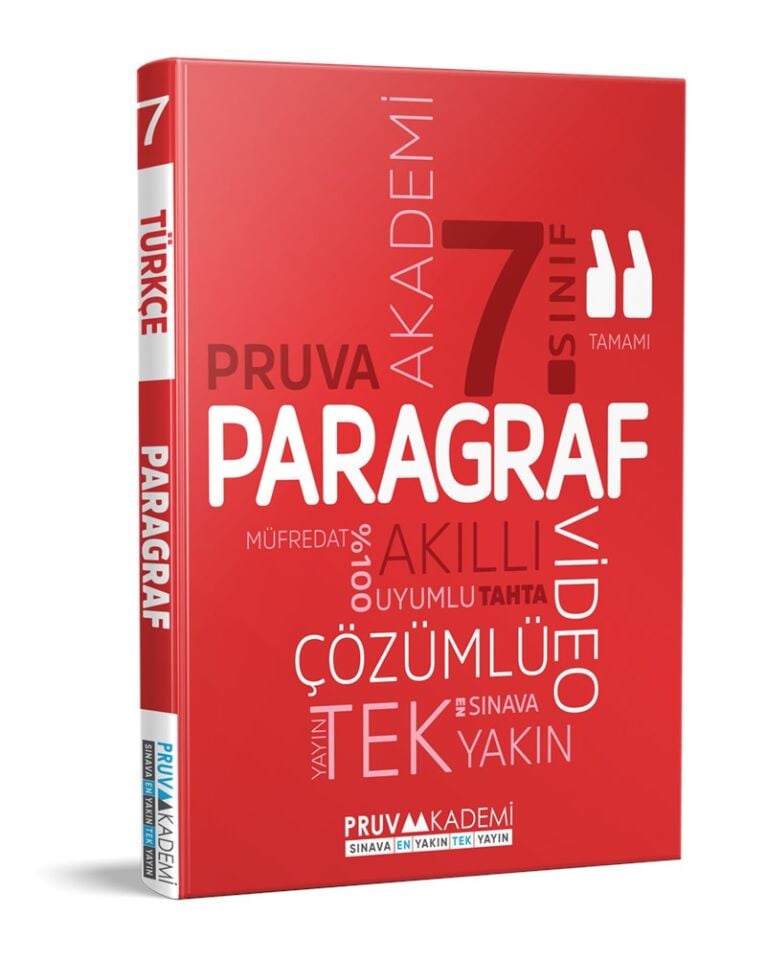 Pruva Akademi 7. Sınıf Paragraf Soru Bankası