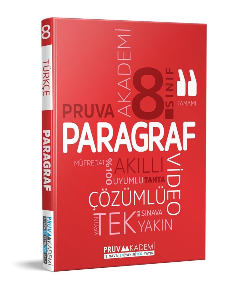 Pruva Akademi 8. Sınıf Paragraf Soru Bankası