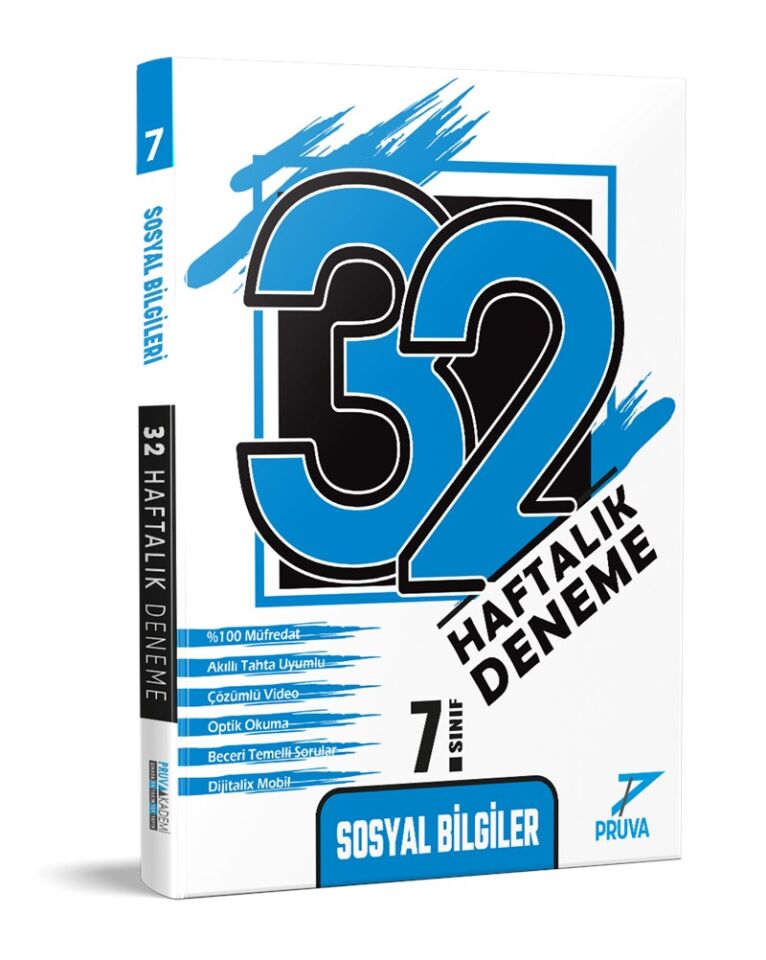 Pruva Akademi 7. Sınıf Sosyal Bilgiler 32 Haftalık Deneme