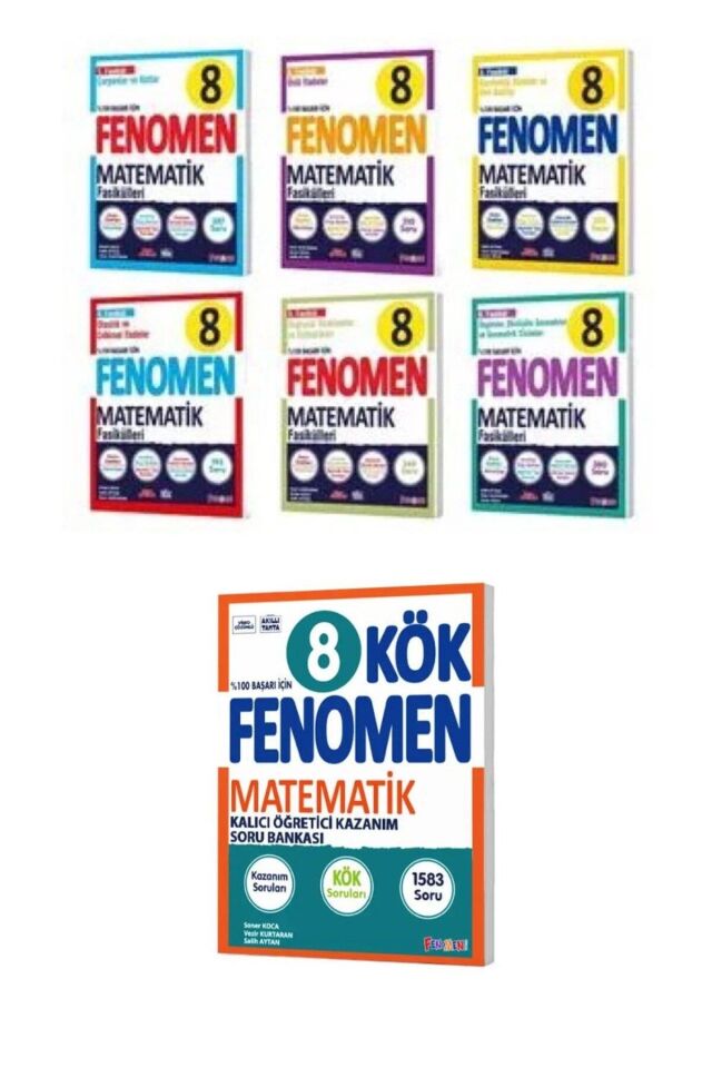 Kurmay Fenomen 8 Sınıf LGS Seti Matematik (Matematik Fasikülleri ve KÖK Kazanım Soru Bankası 2 Kitap)