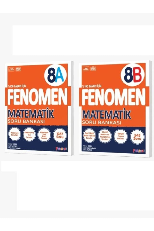 Kurmay Fenomen 8 Sınıf LGS Seti Matematik Soru Bankası A ve B Serisi İkili Set