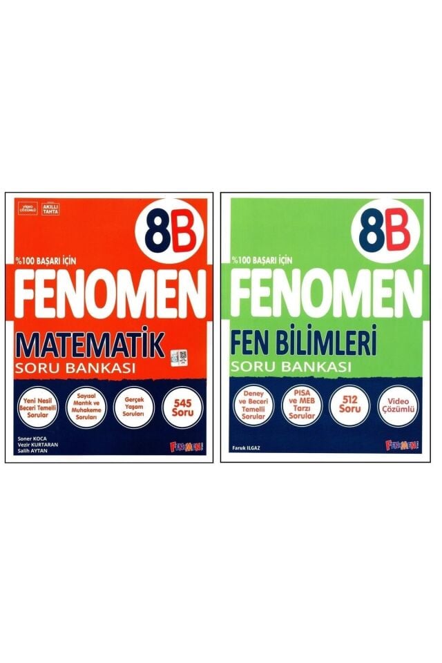 Kurmay Yayınları 8. Sınıf Matematik Fen Seti (2 Kitap)