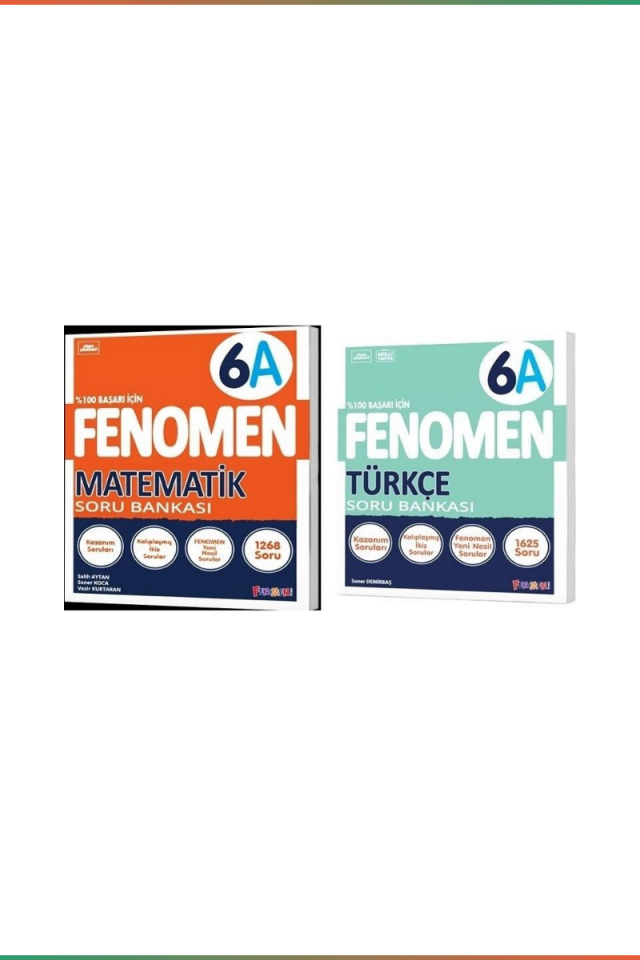 Kurmay Yayınları 6. Sınıf Matematik Türkçe Seti - Fenomen 6A Yeni Müfredat Soru Bankası Seti