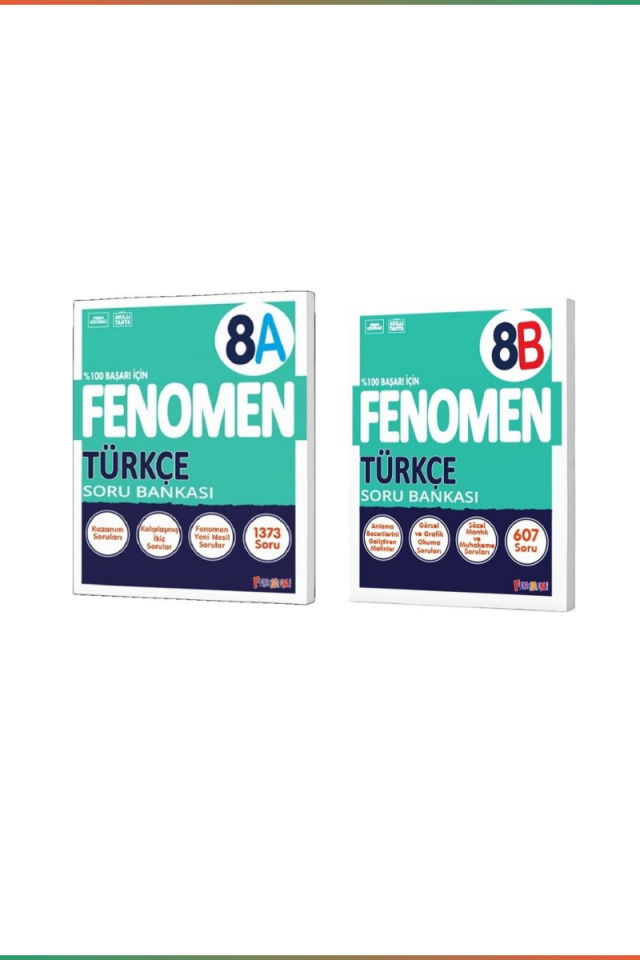 Kurmay Yayınları 8. Sınıf Türkçe A ve B Fenomen 2 Kitap Seti