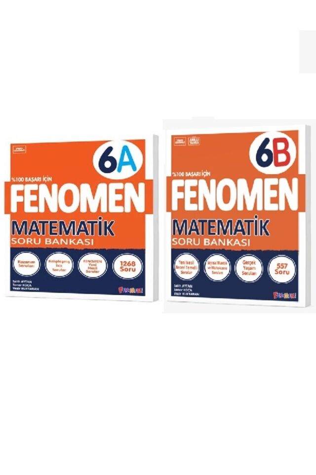 Kurmay 6. Sınıf Fenomen Matematik Soru Bankası Seti 6A 6B