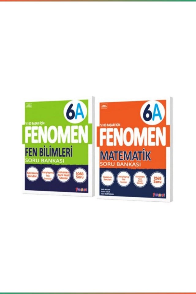 Kurmay 6. Sınıf Fenomen Soru Bankası Seti Matematik Fen 6A