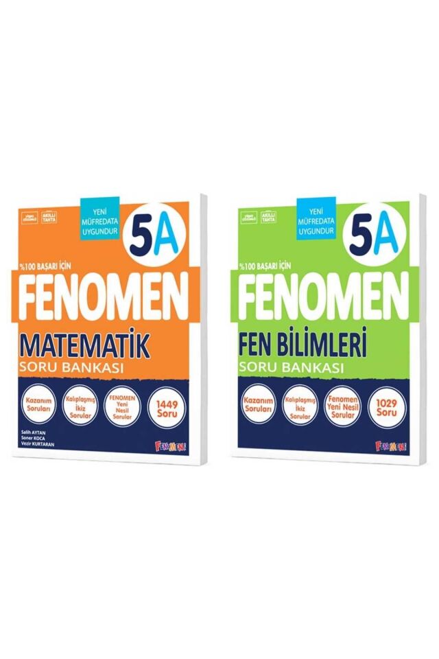 Kurmay 5. Sınıf Fenomen Soru Bankası Seti Matematik Fen 5A