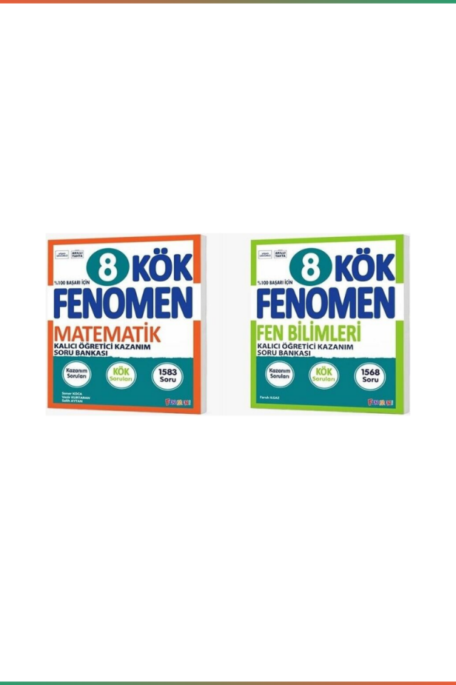 Kurmay 8. Sınıf Kök Fenomen Soru Bankası Seti Matematik Fen