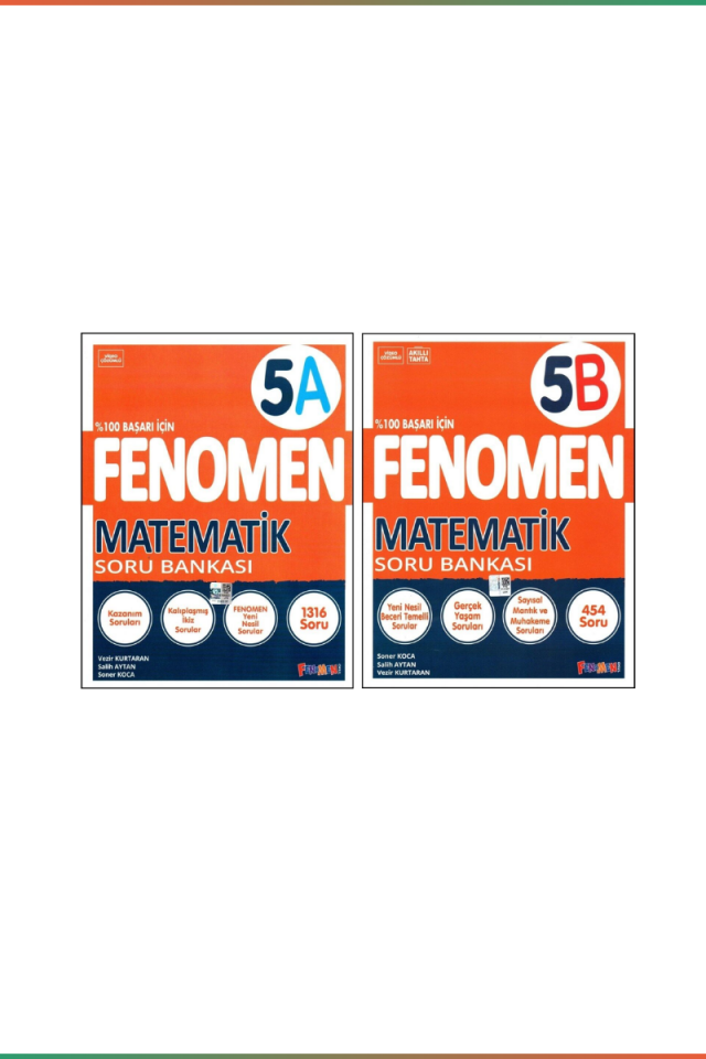 Kurmay 5. Sınıf Fenomen Matematik Soru Bankası Seti 5A 5B
