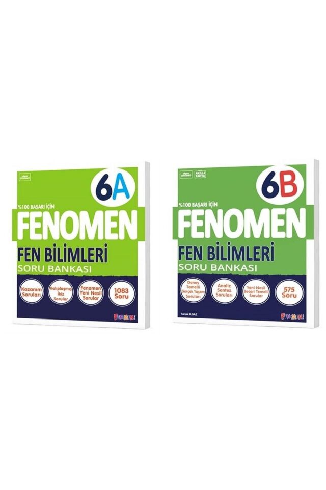Kurmay 6. Sınıf Fenomen Soru Bankası Seti Fen 6A 6B