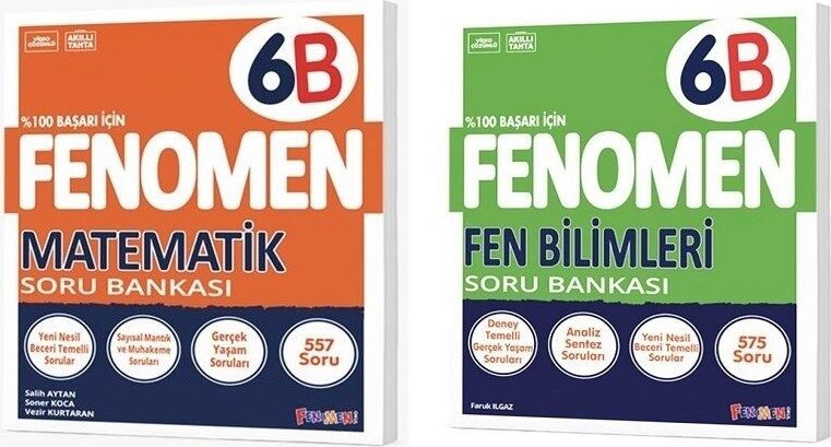 Kurmay 7. Sınıf Fenomen Matematik Soru Bankası Seti 7A 7B