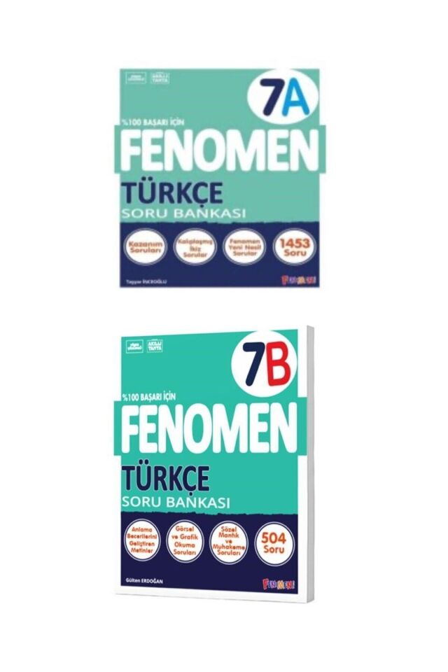 Kurmay 7. Sınıf Fenomen Soru Bankası Seti Türkçe 7A 7B