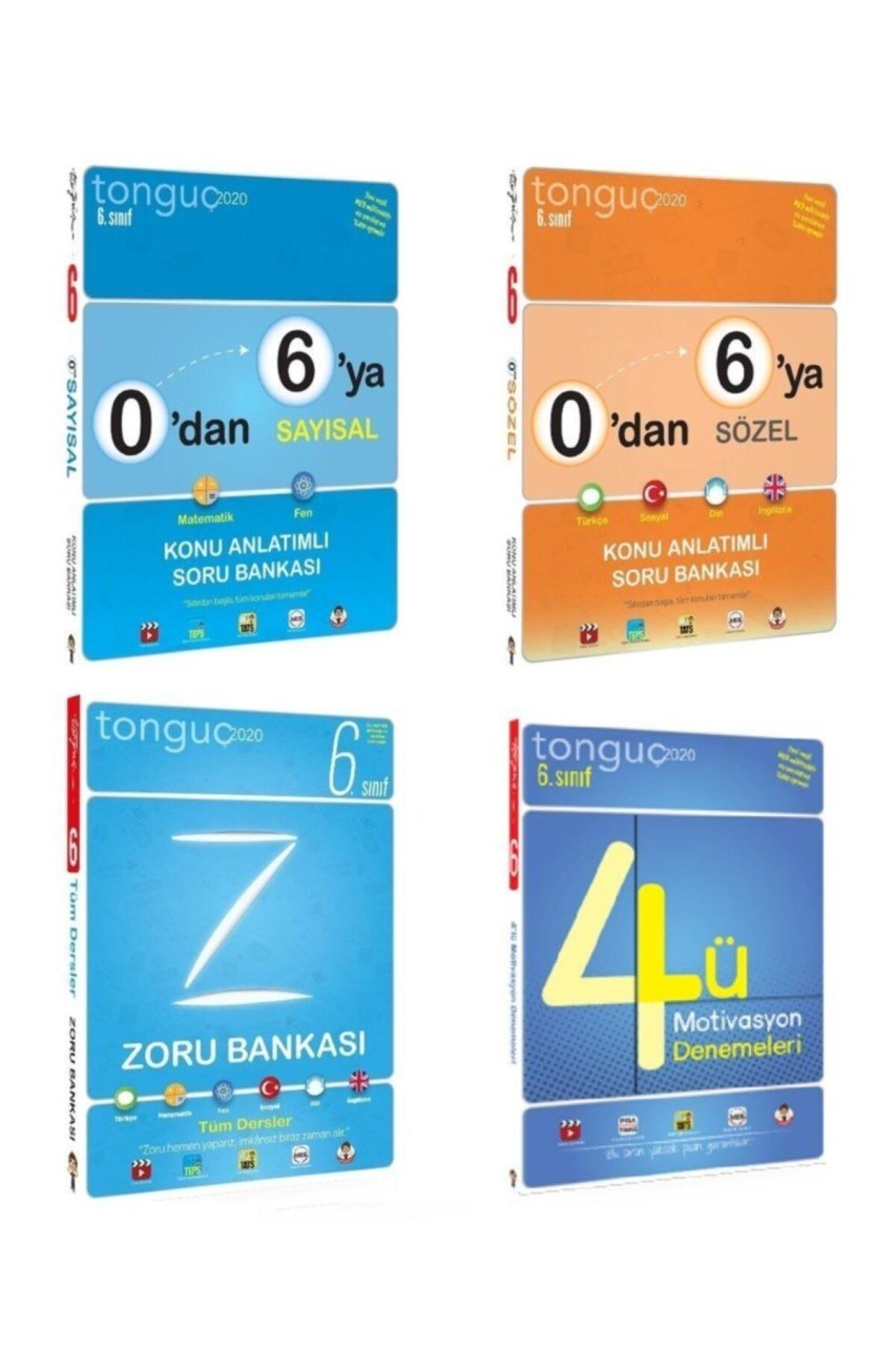 Tonguç 6. Sınıf Konu Anlatımlı Zoru Bankası Deneme Sınavı Set