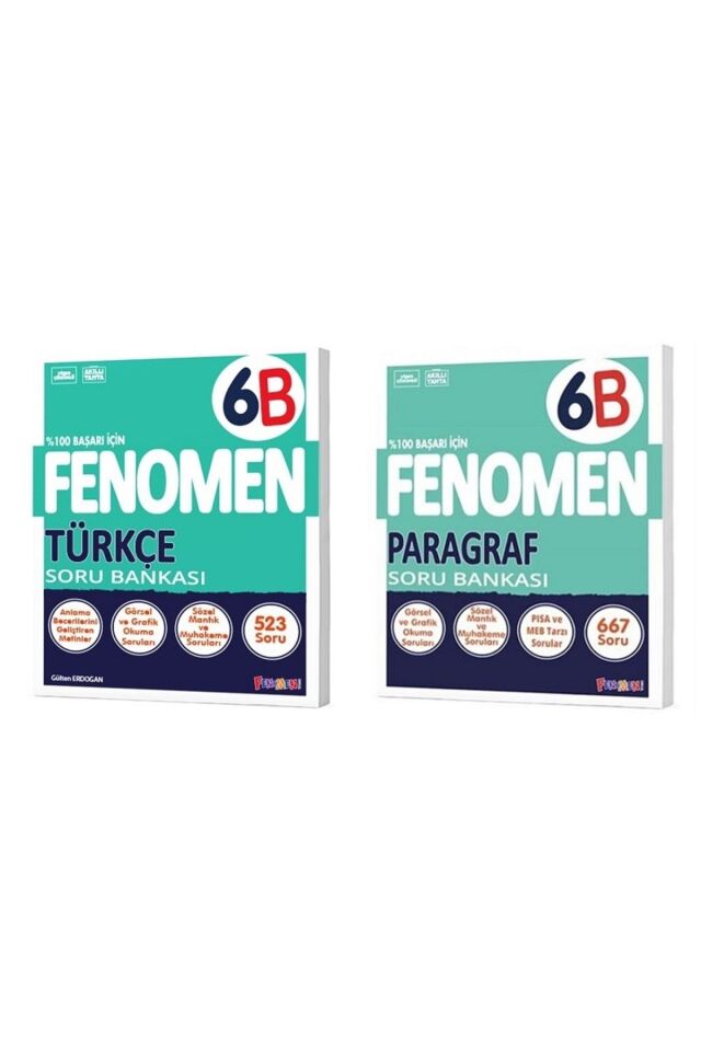 Kurmay 6. Sınıf Fenomen Soru Bankası Seti Türkçe Paragraf 6B
