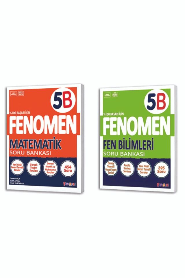 Kurmay 5. Sınıf Fenomen Soru Bankası Seti Mat Fen 5B