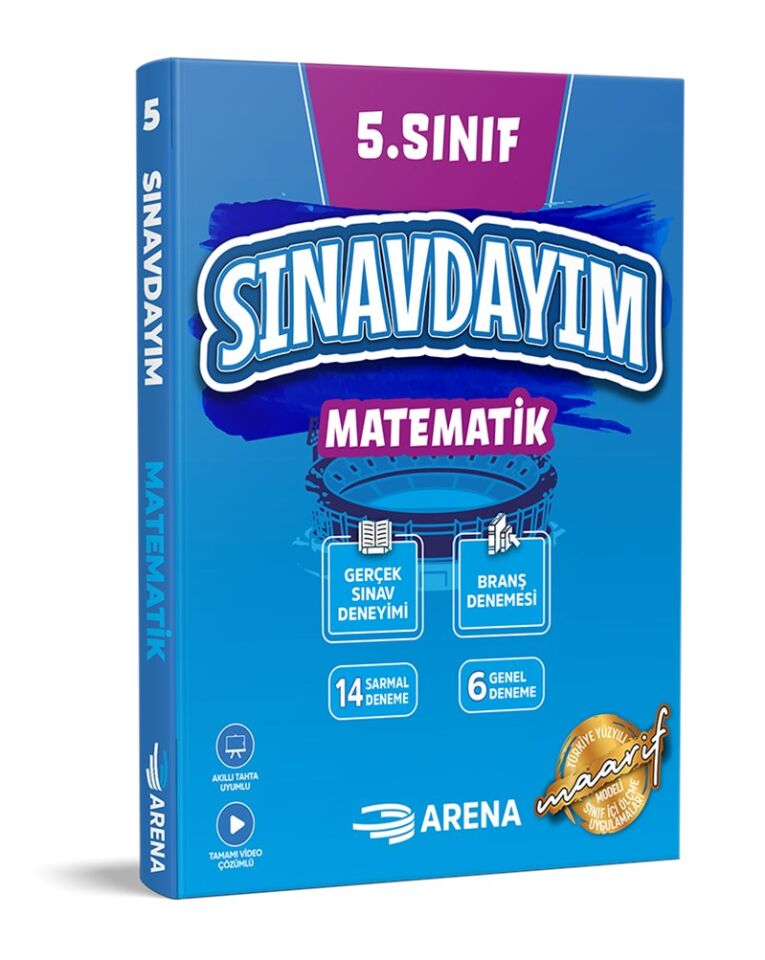 Arena Yayınları 5. Sınıf Sınavdayım Matematik Denemeleri