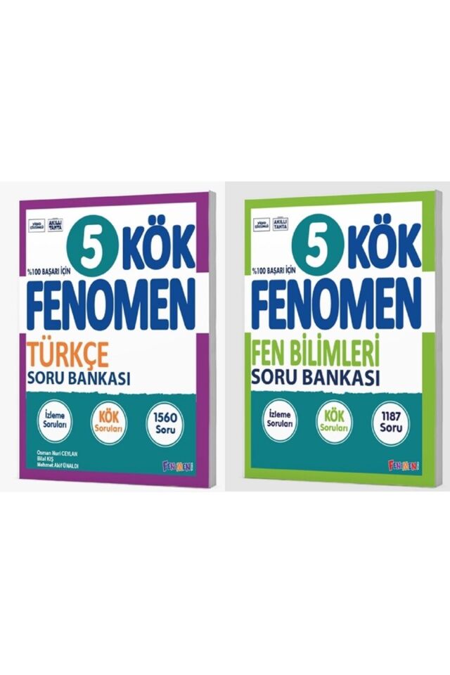 Kurmay Yayınları 5. Sınıf Türkçe Fen Seti KÖK Türkçe ve Fen Bilimleri Soru Bankası 2 Kitap