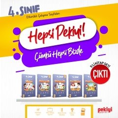 Pekiyi Yayınları 4.Sınıf Etkinlikli Çalışma Sayfaları Seti