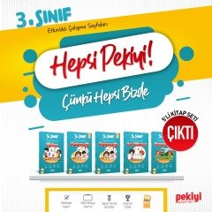 Pekiyi Yayınları 3.Sınıf Etkinlikli Çalışma Sayfaları Seti
