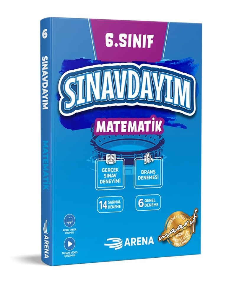Arena Yayınları 6. Sınıf Sınavdayım Matematik Denemeleri