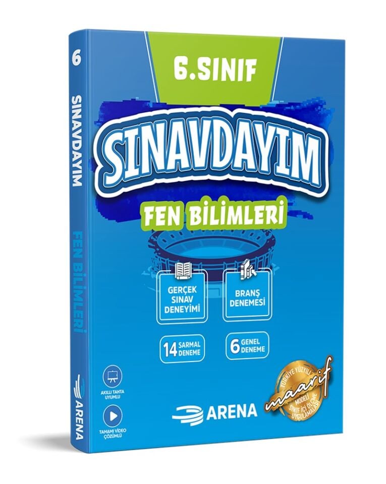 Arena Yayınları 6. Sınıf Sınavdayım Fen Bilimleri Denemeleri