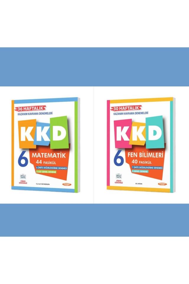Kurmay 6. Sınıf KKD Matematik Fen Seti (2 Kitap)