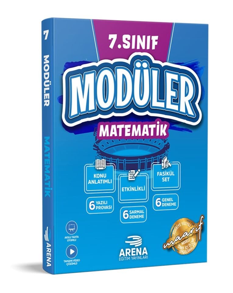 Arena Yayınları 7. Sınıf Modüler Matematik Konu Anlatımlı Fasikül Set