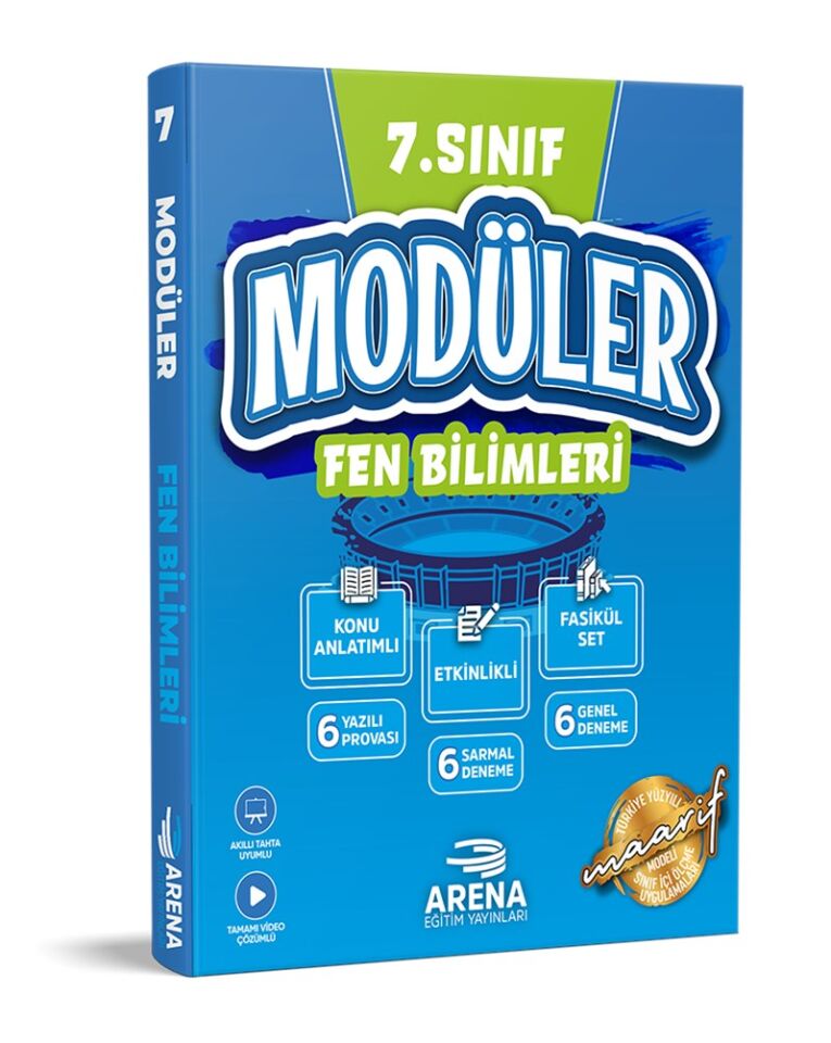 Arena Yayınları 7. Sınıf Modüler Fen Bilimleri Konu Anlatımlı Fasikül Set