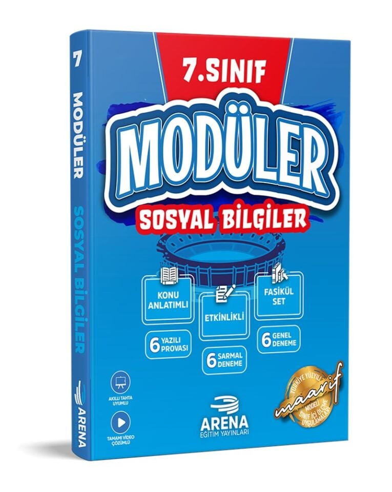 Arena Yayınları 7. Sınıf Modüler Sosyal Bilgiler Konu Anlatımlı Fasikül Set