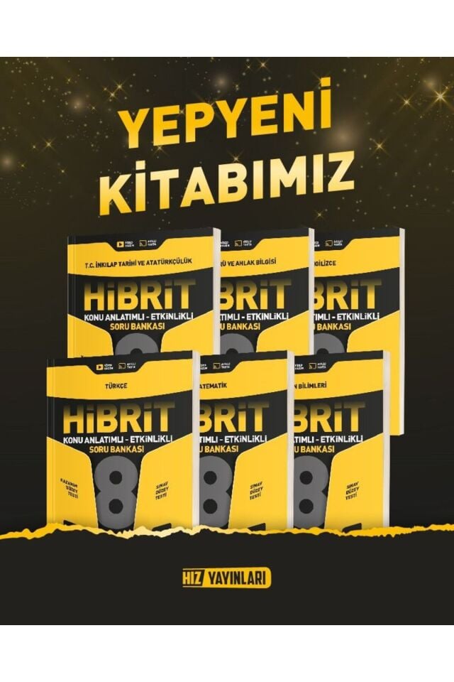 Hız Yayınları 8. Sınıf Hibrit Seti Tüm Dersler LGS 6 Kitap