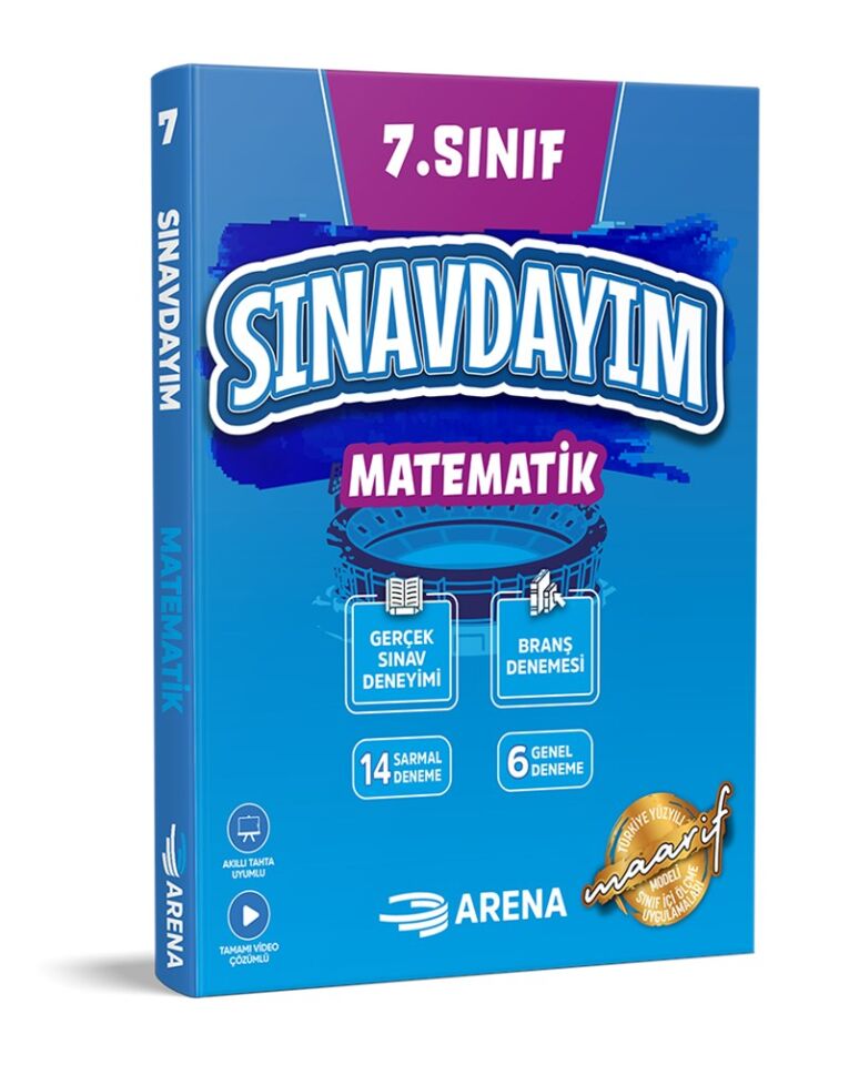 Arena Yayınları 7. Sınıf Sınavdayım Matematik Denemeleri