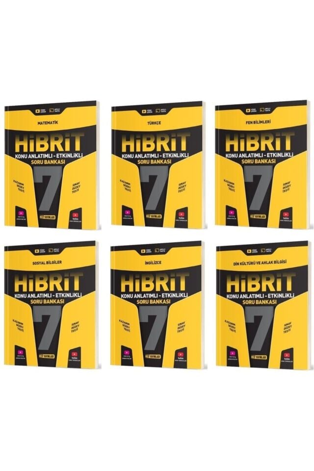 Hız Yayınları 7. Sınıf Hibrit Seti Tüm Dersler 6 Kitap
