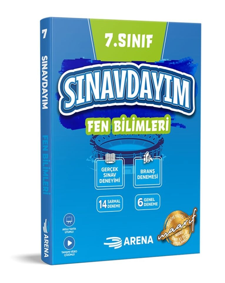 Arena Yayınları 7. Sınıf Sınavdayım Fen Bilimleri Denemeleri