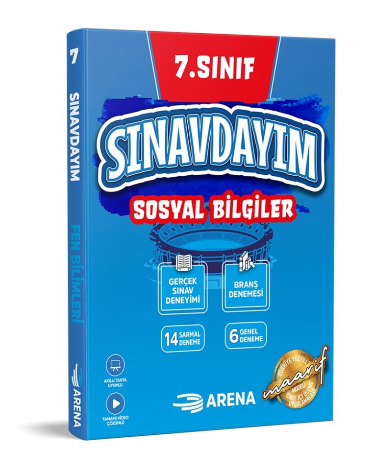 Arena Yayınları 7. Sınıf Sınavdayım Sosyal Bilgiler Denemeleri